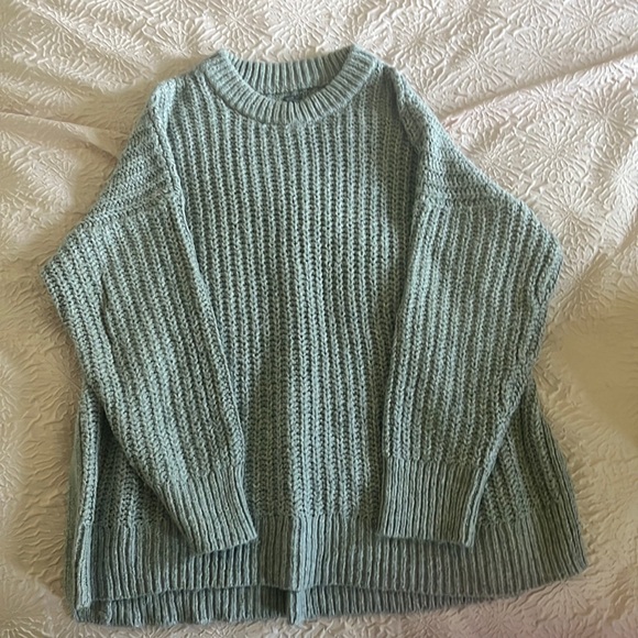 aerie Sweaters - Aerie Gray Scoopneck Sweater, Size Small